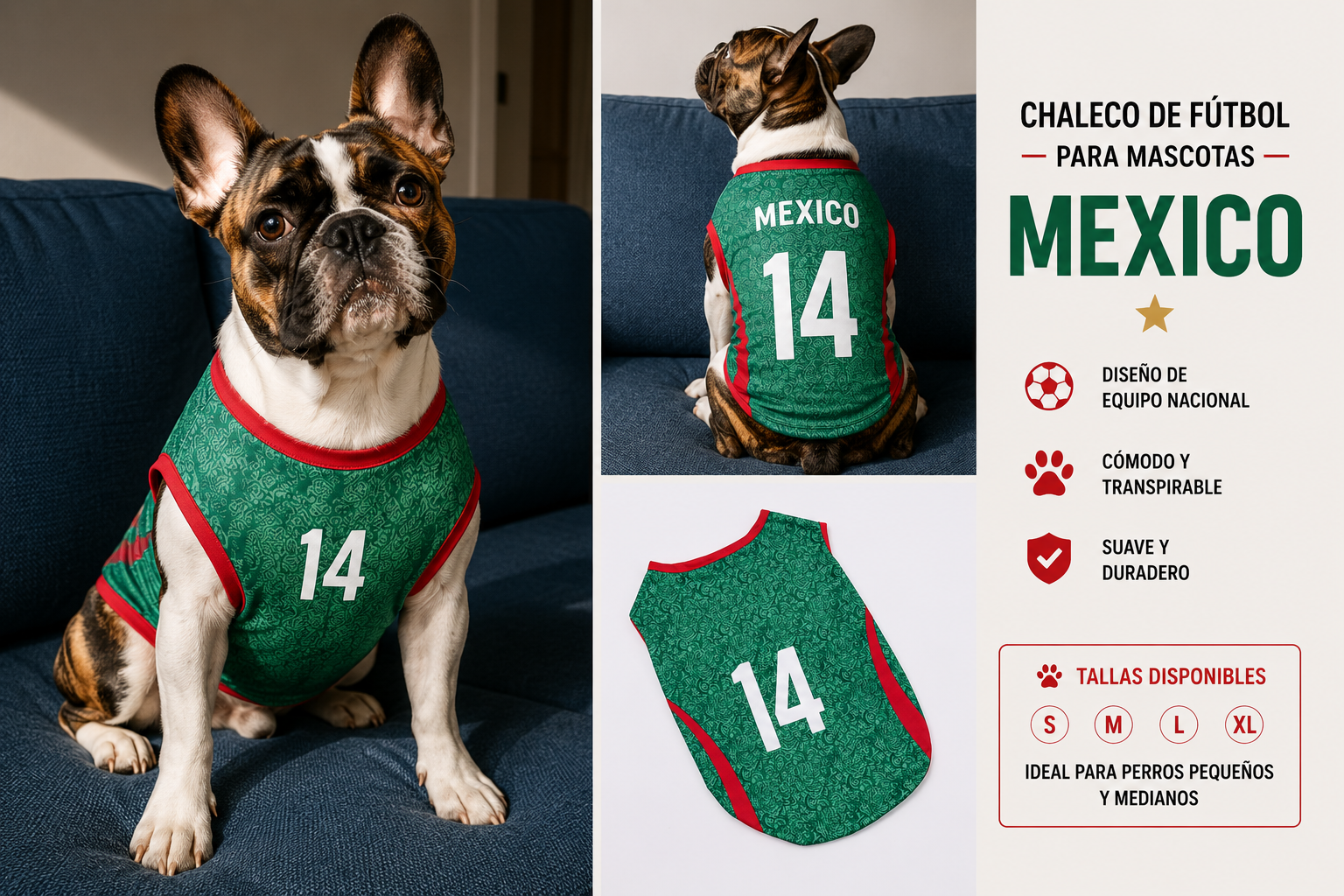 Camiseta Mundialera Mexico | MeganPaw